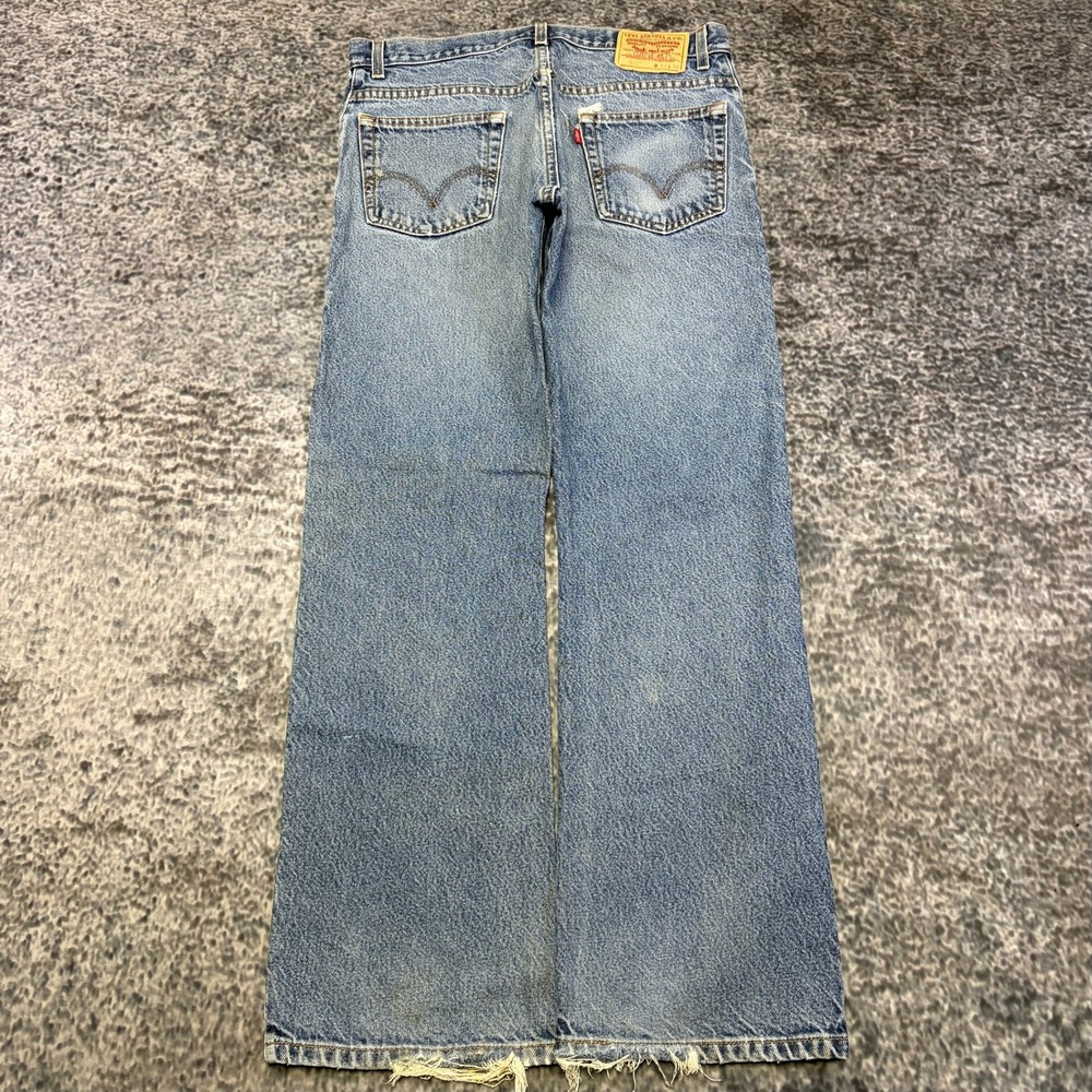Levi's 517 Bootcut Jeans Mens 33x32 Blue Denim Western Cowboy Hippie VTG Y2K